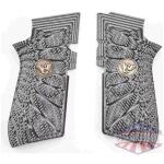 Wilson Combat EDC X9 Handgun Grips Aggressive Starburst Grey/Black