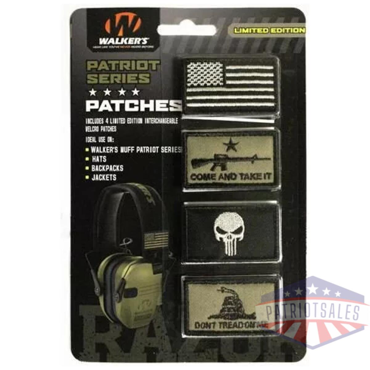 Walker's patch kit "come and take it" pack- 4 assorted patches - image 1