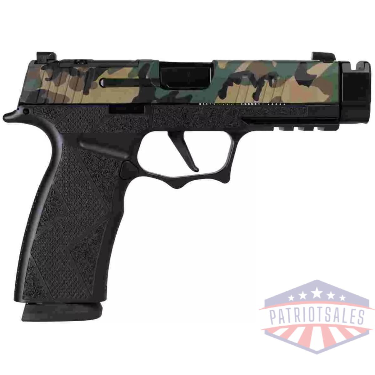 Sig sauer p365 xmacro tacops "muilticam" slide handgun 9mm luger 17rd magazines(3) 3. 7" barrel w/comp - image 1