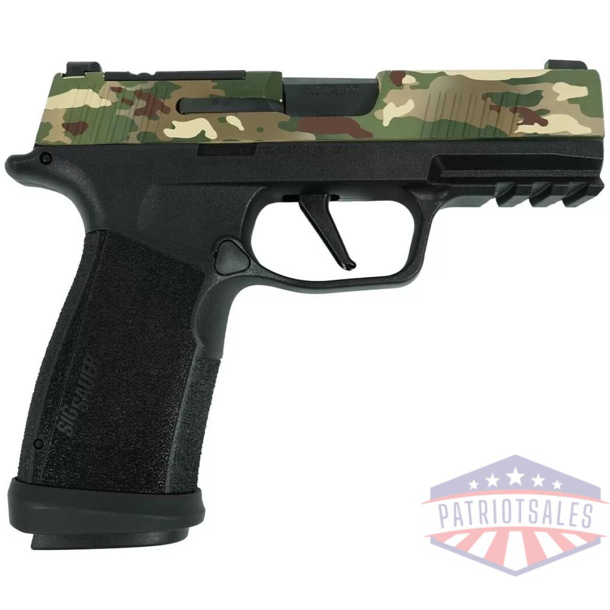 Sig sauer p365 "muilticam" xmacro tacops handgun 9mm luger 17rd magazines(4) 3. 7" barrel black grip - image 1