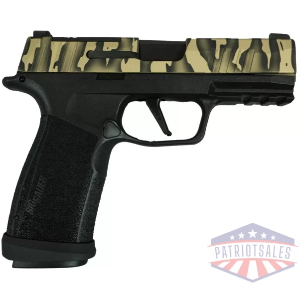 Sig Sauer P365 "Tiger Striped" XMACRO TACOPS Handgun 9mm Luger 17rd Magazines(4) 3.7" Barrel