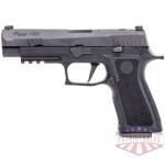 Sig Sauer P320 X- Series Handgun 9mm Luger 10rd Magazines(2) 4.7" Barrel Optic Plate Cover Manual Safety CA Compliant