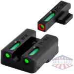 Truglo TFX Pro Handgun Sights for Canik TP9 Set Green with Orange Front Green Rear