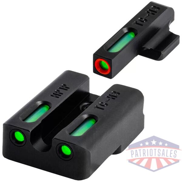 Truglo TFX Pro Handgun Sights for Canik TP9 Set Green with Orange Front Green Rear