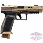 Canik TTI Combat Handgun 9mm Luger 10rd Magazines (2) 4.6" Barrel Black and Bronze