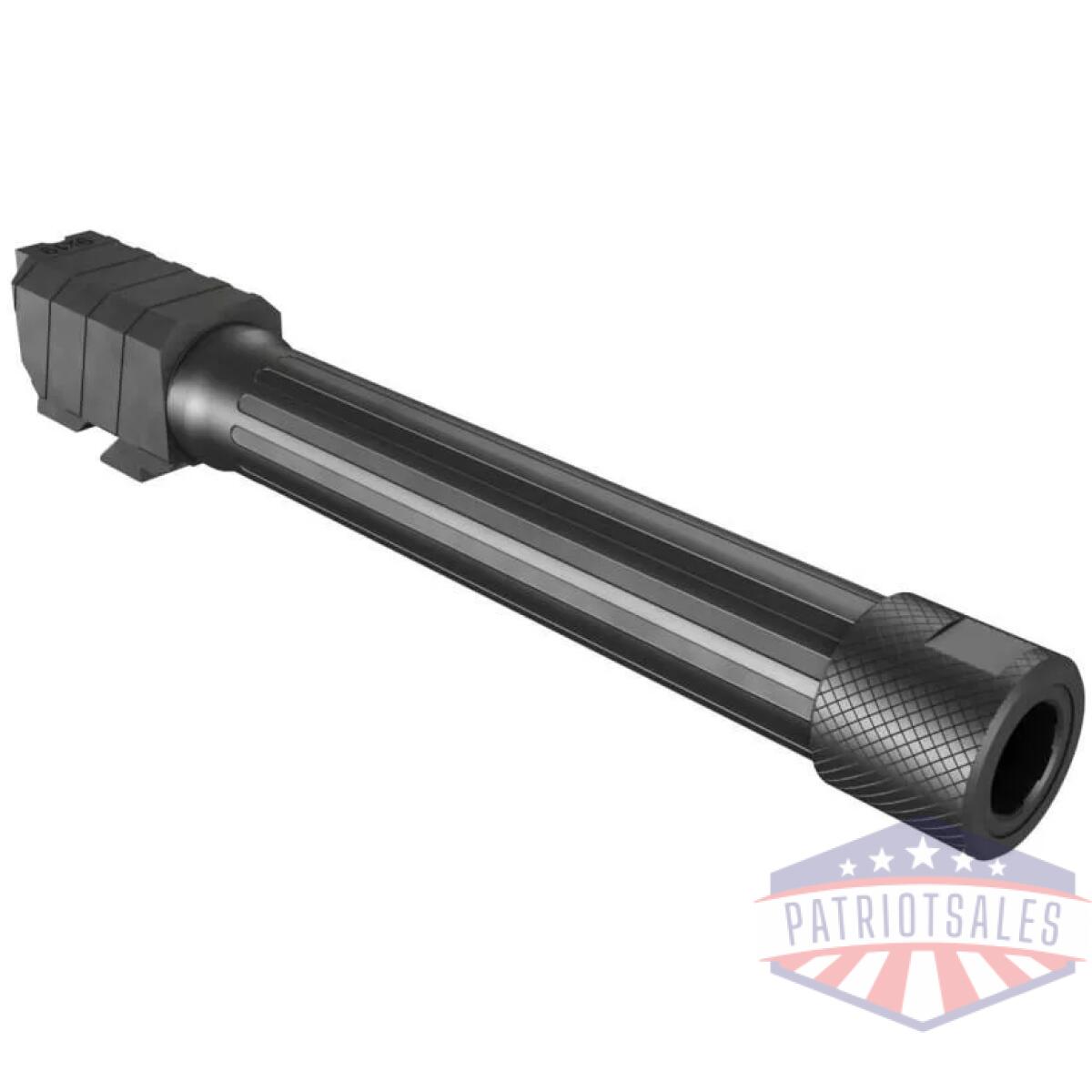 Canik full size fluted threaded 5" barrel for canik handguns black - image 1