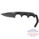 CRKT Minimalist Black Fixed Knife 2-1/8" Drop Point Blade Black