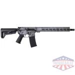 Shark Coast Tactical "Tennessee Battleship Grey Battleworn" AR-15 Rifle 5.56mm 30rd Magazine 16" Barrel 15" MLOK Handguard