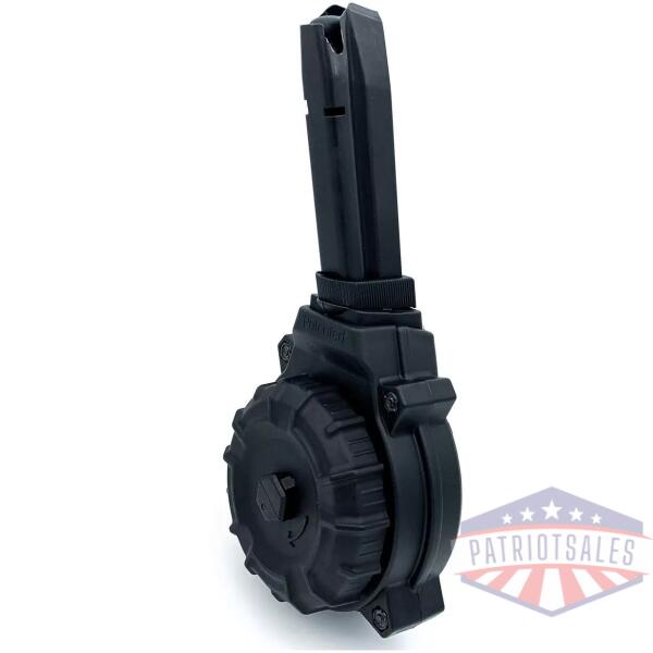 Promag Browning Hi-Power 9mm Handgun Magazine Black Polymer 50/rd Drum