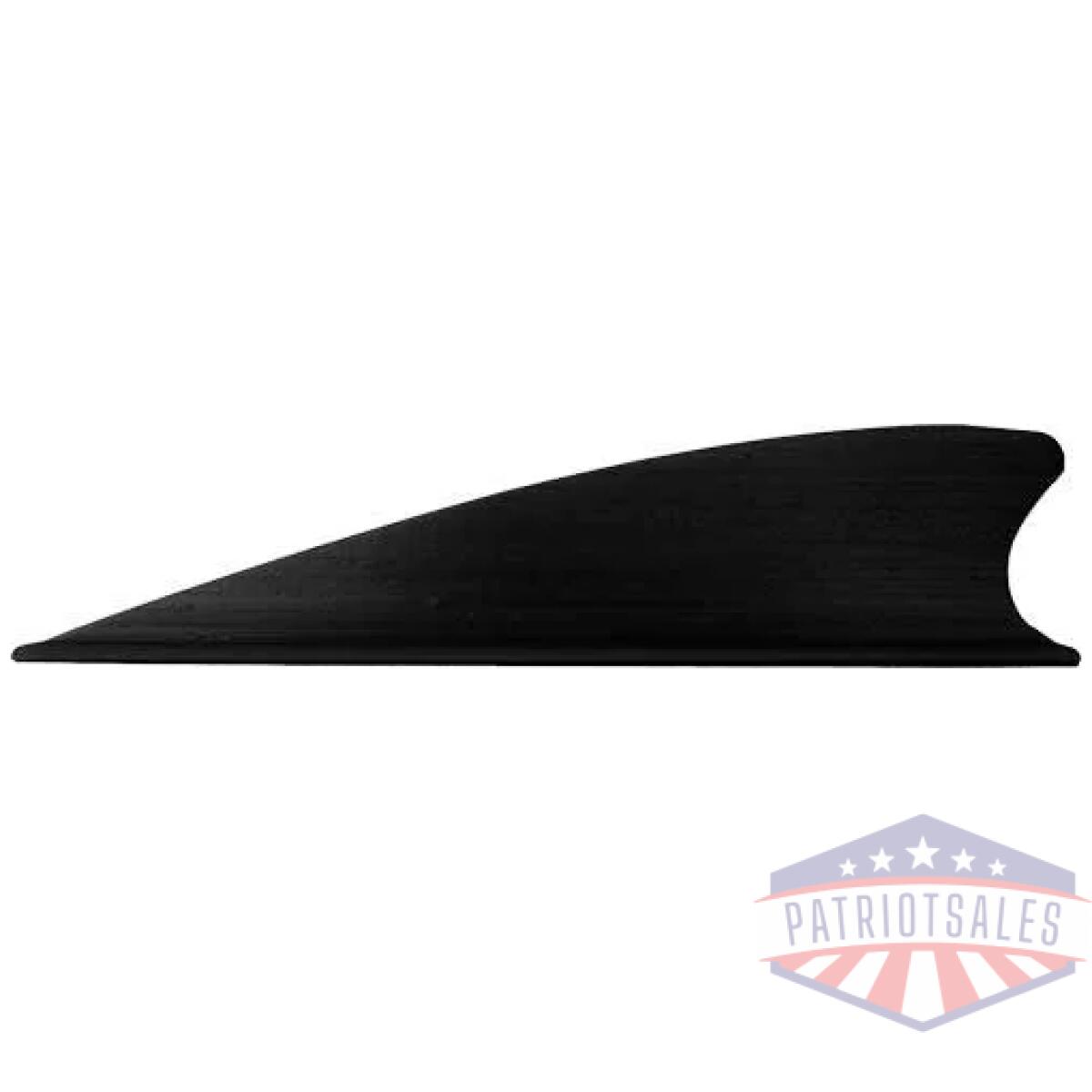 Tac vanes matrix 2. 25" - shield cut black 36 pack - image 1