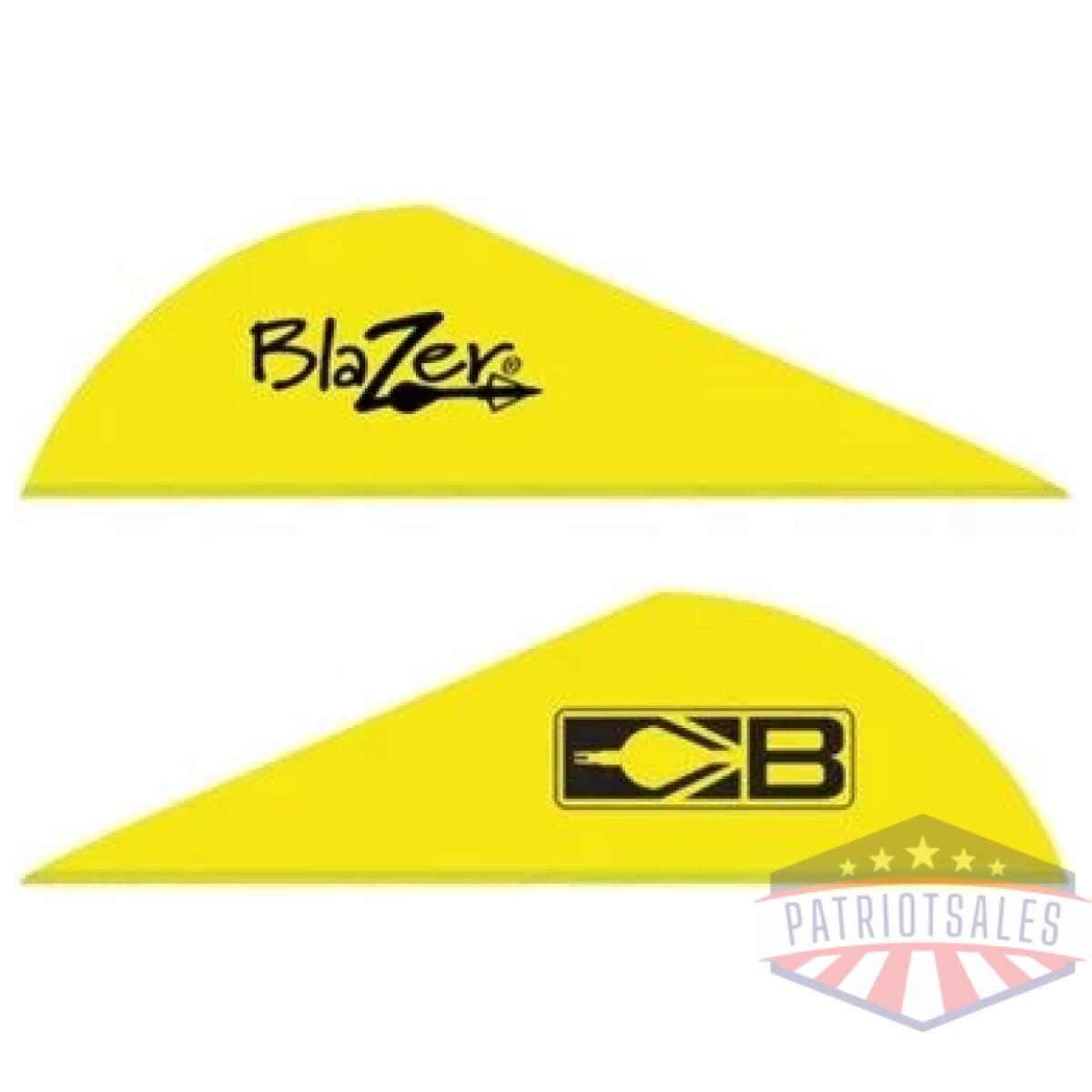 Bohning blazer vanes - 2" solid neon yellow 100pk - image 1