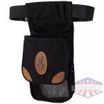 BROWNING LONA CANVAS SHELL - POUCH DELUXE W/BELT BLACK/BRWN