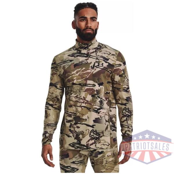Men's ColdGear Infrared Camo Mock Long Sleeve