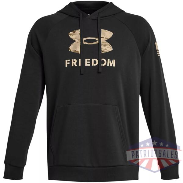 UA Freedom Rival Fleece Big Flag Logo Hoodie