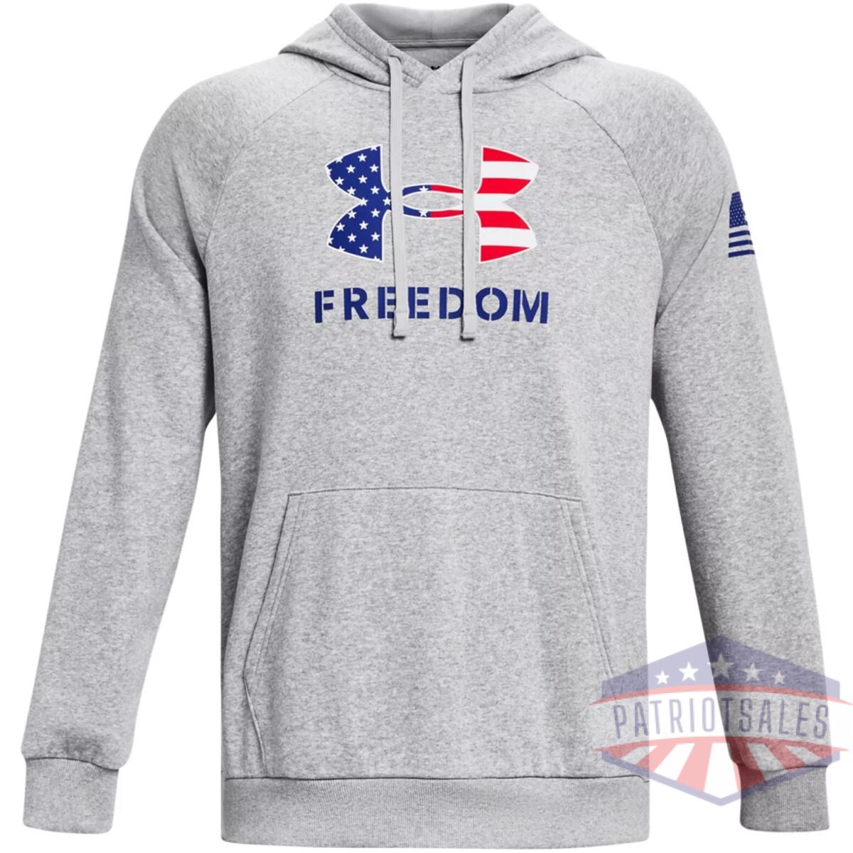 Ua freedom rival fleece big flag logo hoodie - image 1