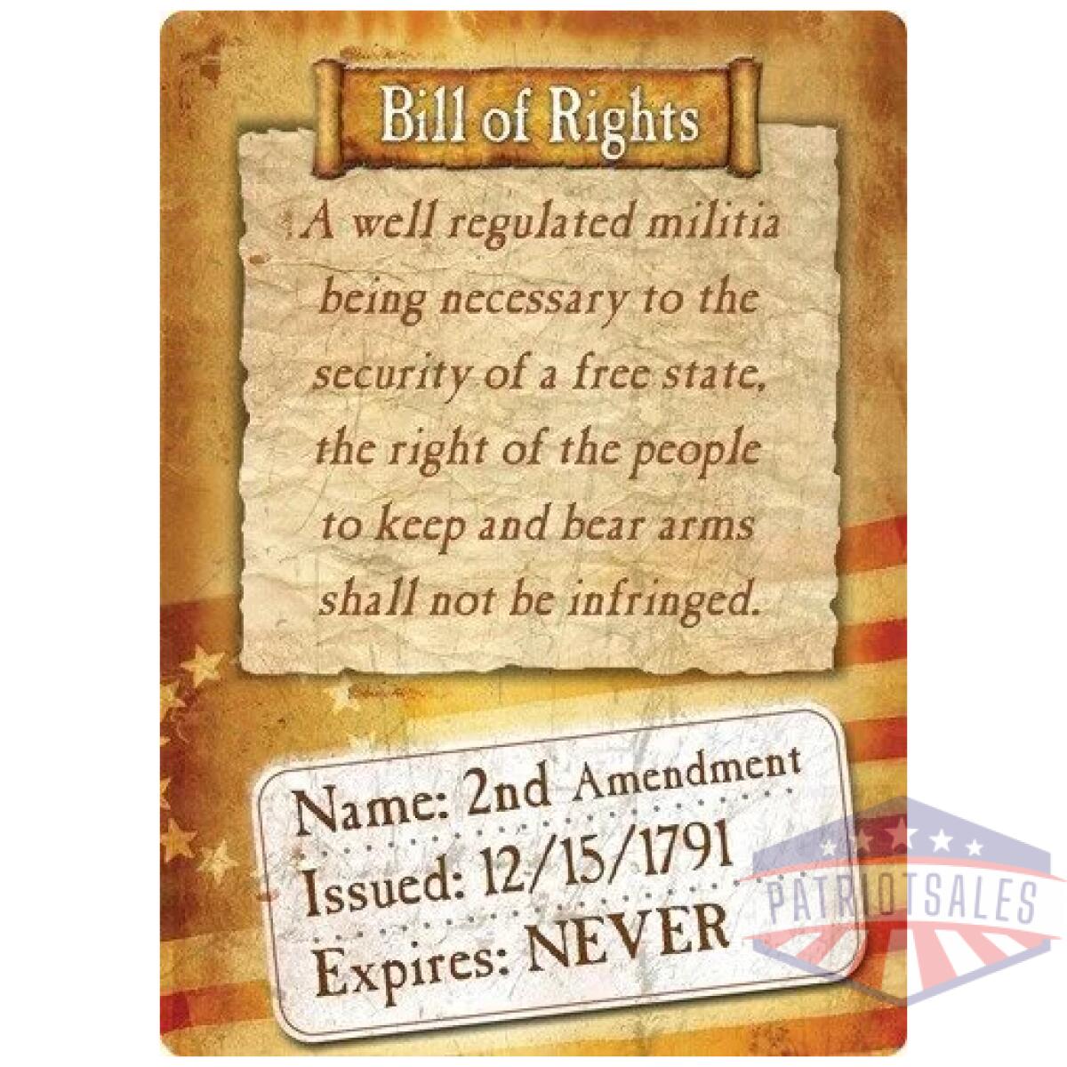 Rivers edge sign 12"x17" - "bill of rights" - image 1