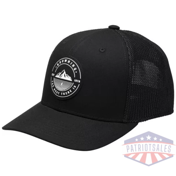 browning cap south slope mesh - back bg circle logo charcoal