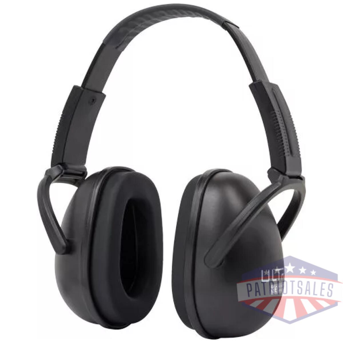 Ultrx sound blocker passive - earmuff black 23db - image 1