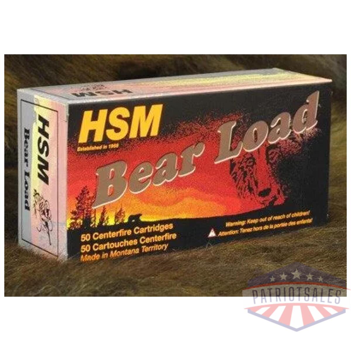 Hsm bear 357 mag 180gr rnfp - 50rd 10bx/cs - image 1