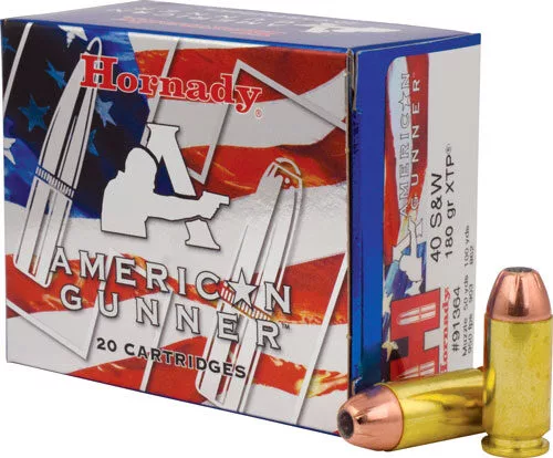 HORNADY AMERICAN GUNNER 40 SW - 180GR XTP 20RD 10BX/CS