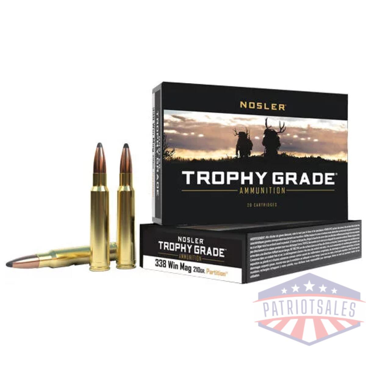 Nosler trophy grade 338 win - mag 210gr accubond 20rd 10bx/c - image 1