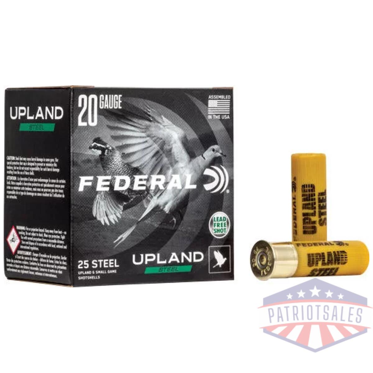 Federal upland 20ga 2. 75" - 3/4oz #6 1500fps 25rd 10bx/cs - image 1