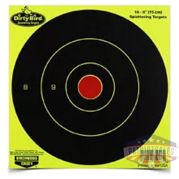 B/C DIRTY BIRD YELLOW RND TGT 16-6"