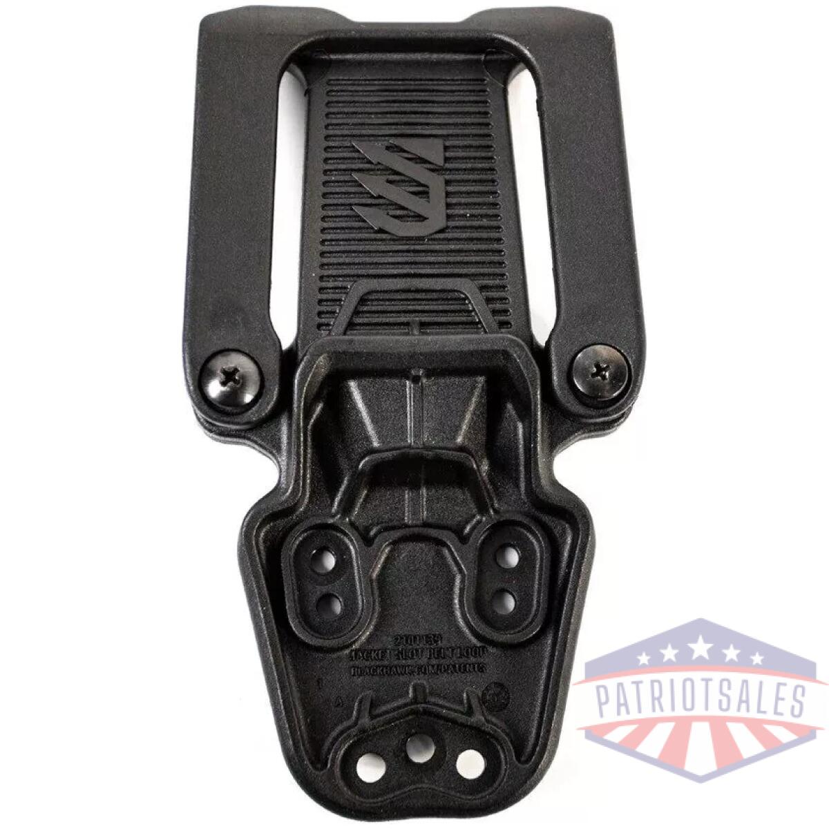 T-series black jacket slot belt loop, clam - image 1