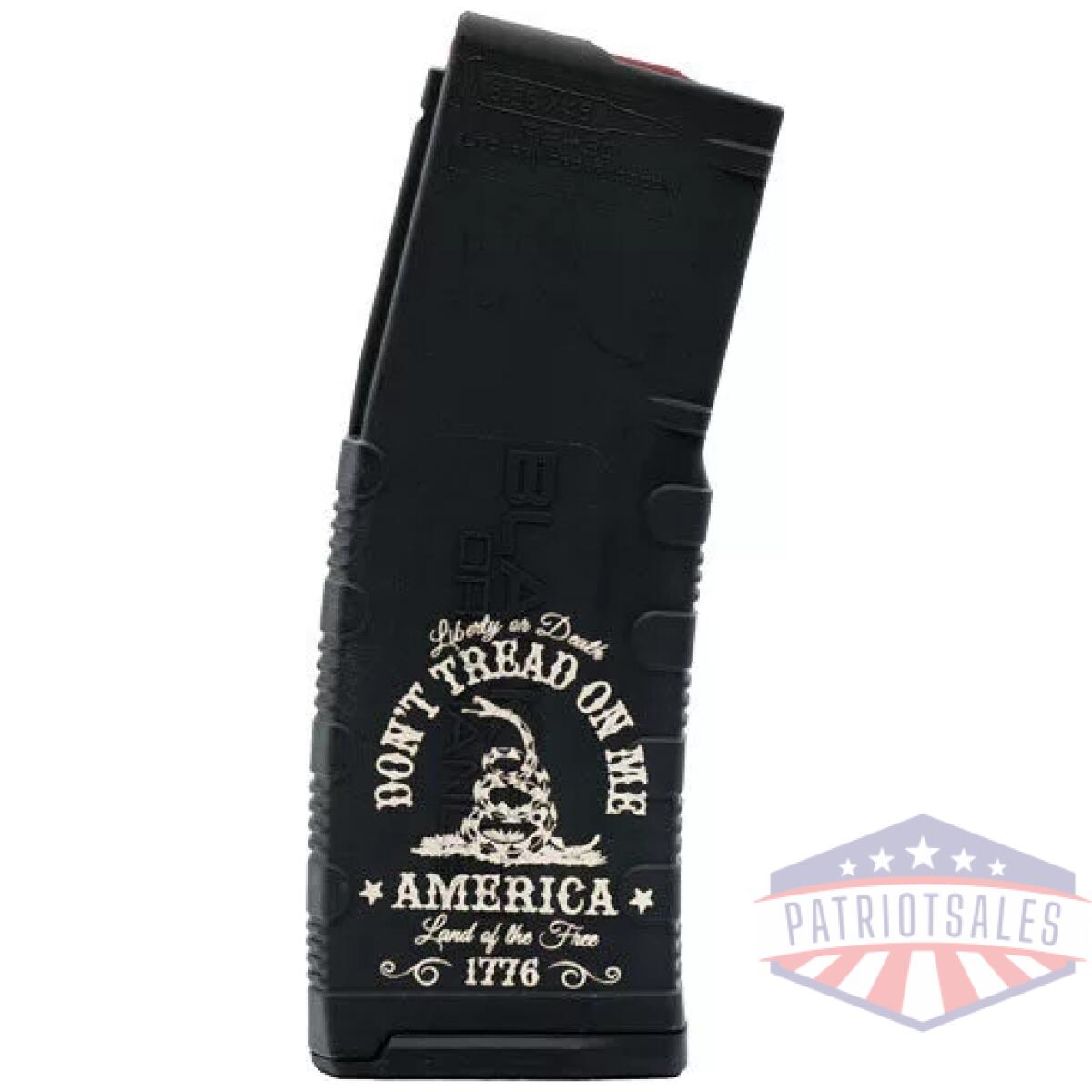 Black rain magazine ar15 30rd - 5. 56" don't tread etched - image 1