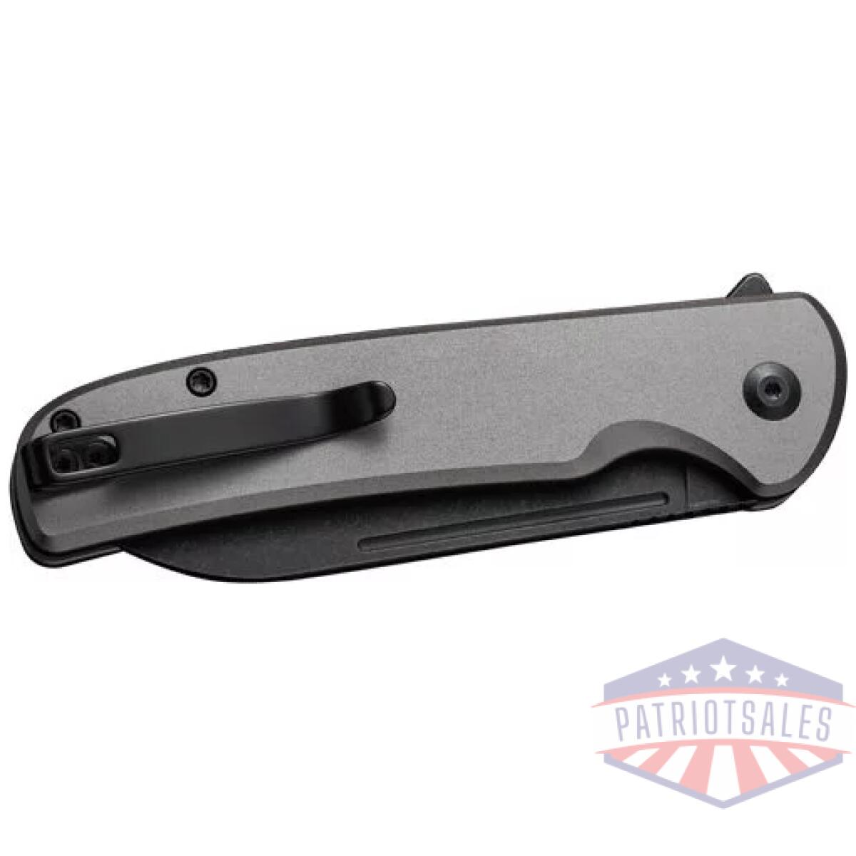 Civivi knife chevalier ii 3. 4" - gray alum handle/black stnwsh - image 1