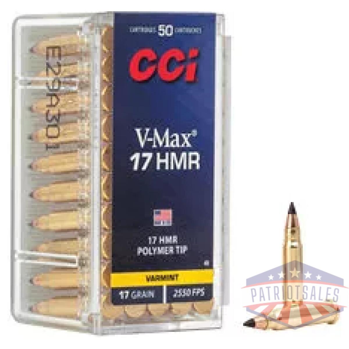 Cci 17hmr 17gr v-max 50/2000 - image 1