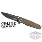 MC ELITE TACTICAL READINESS - 3.5" DROP POINT FLDR FDE/BLK