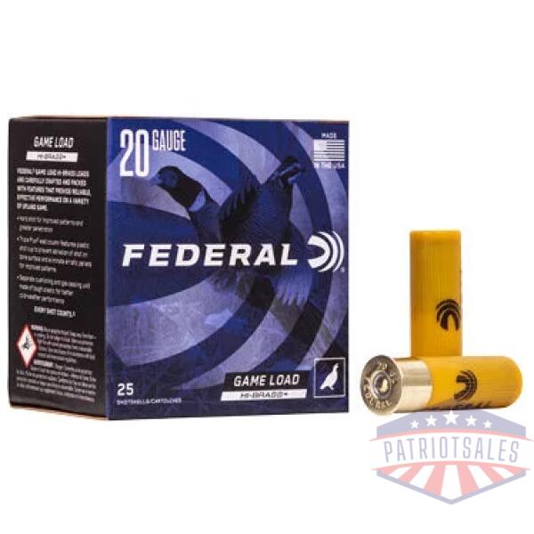 FED GMSHK 20GA 2.75" #7.5 25/250
