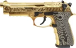 GIRSAN REGARD MC DELUXE 9MM - ADJ SIGHT 18RD GOLD ENGRAVED - Image 2