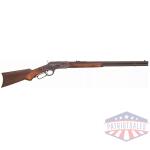 CIMARRON 1873 DELUXE 44/40 WIN - 24" OCTAGON CC/BLUED PG WALNUT