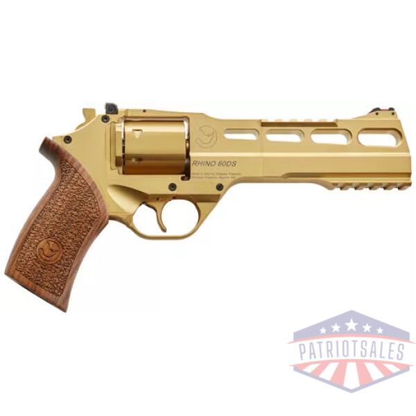 CHIAPPA RHINO 60SA 357MAG - 6" ADJ. SIGHT GOLD/WALNUT