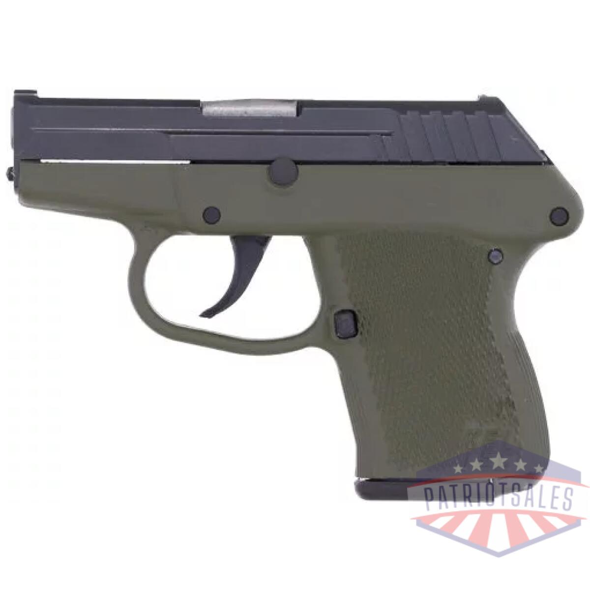 Kel-tec p-32 32acp da fs - 7sh blued/green grip - image 2