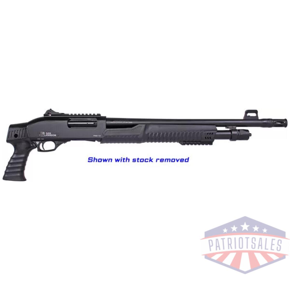 Iver johnson pump 12ga 3" 18" - cyl blued qd pistol grip stock - image 1