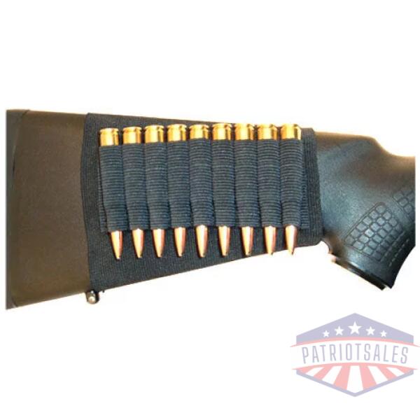 GROVTEC RIFLE SHELL HOLDER BLK - BUTTSTOCK SLEEVE OPEN STYLE
