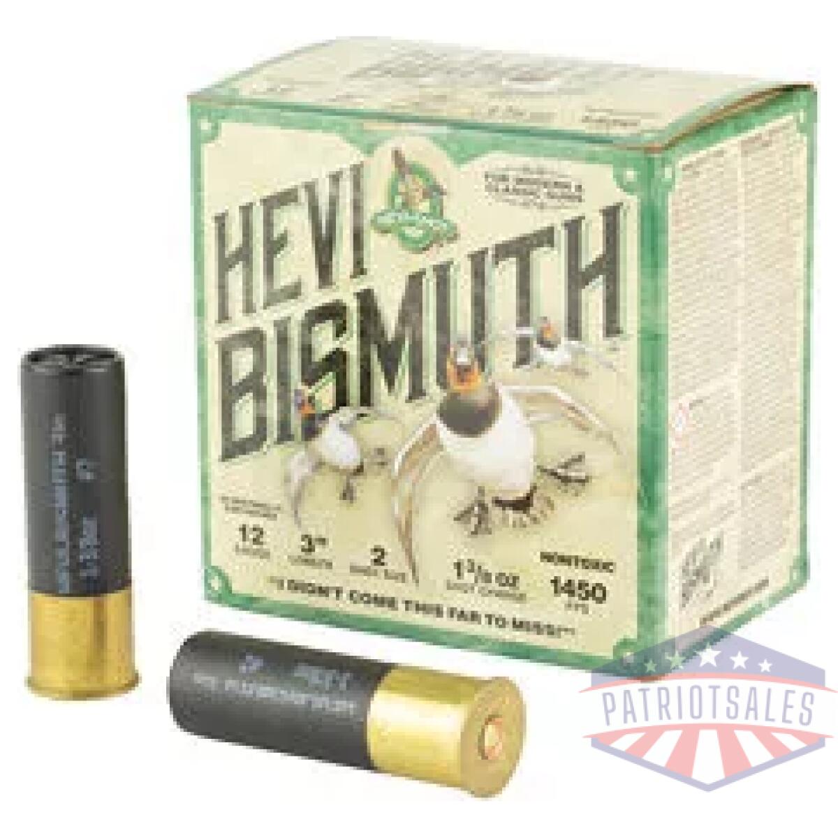 Hevi bismuth 12ga 3" #2 25/250 - image 1