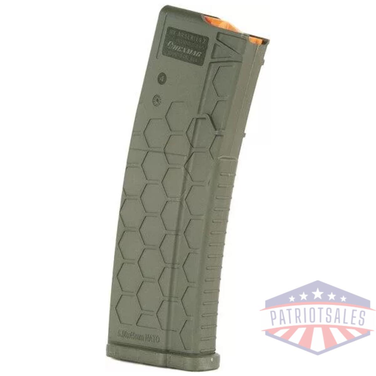 Hexmag magazine ar-15 5. 56x45 - 10rd od green polymer series 2 - image 1