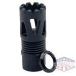 LBE FLASH HIDER TRI-PORTS 1/2X28 BLK
