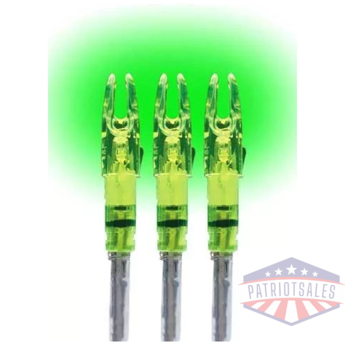 Lumenok lighted nock - signature series green 3pk - image 2