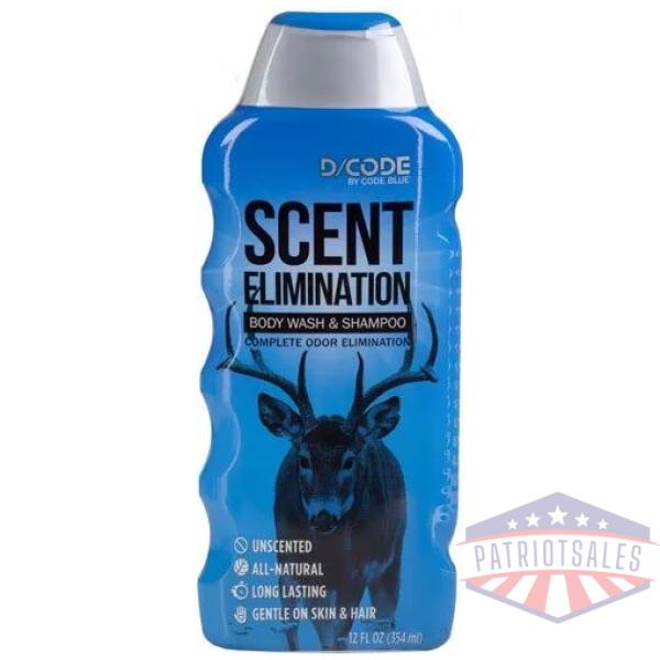 D-CODE BODY WASH & SHAMPOO - 12FL OUNCES BOTTLE