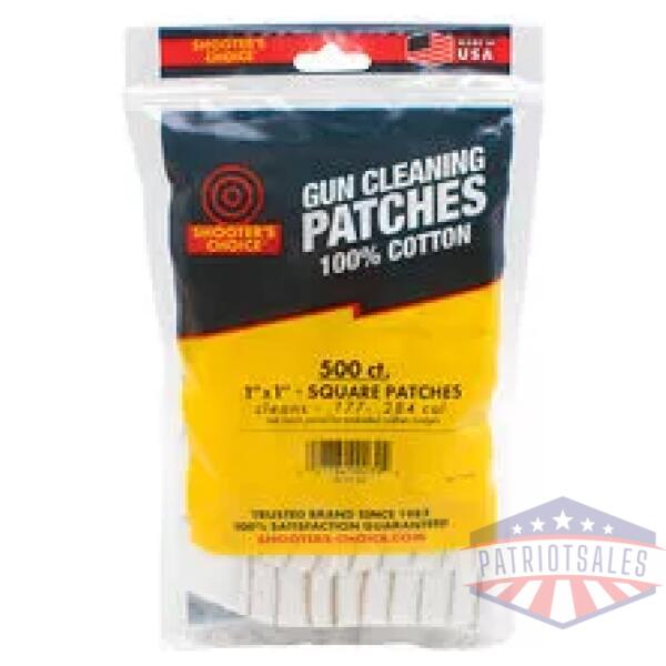 OTIS 1" SQ CLEANING PATCHES 500CT