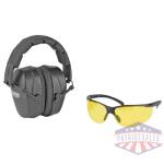 CHAMPION SHOOTING EYE/EAR COMBO BLK