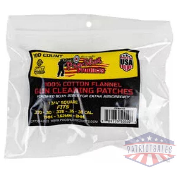 PRO-SHOT PATCH .270-.38CAL 100CT