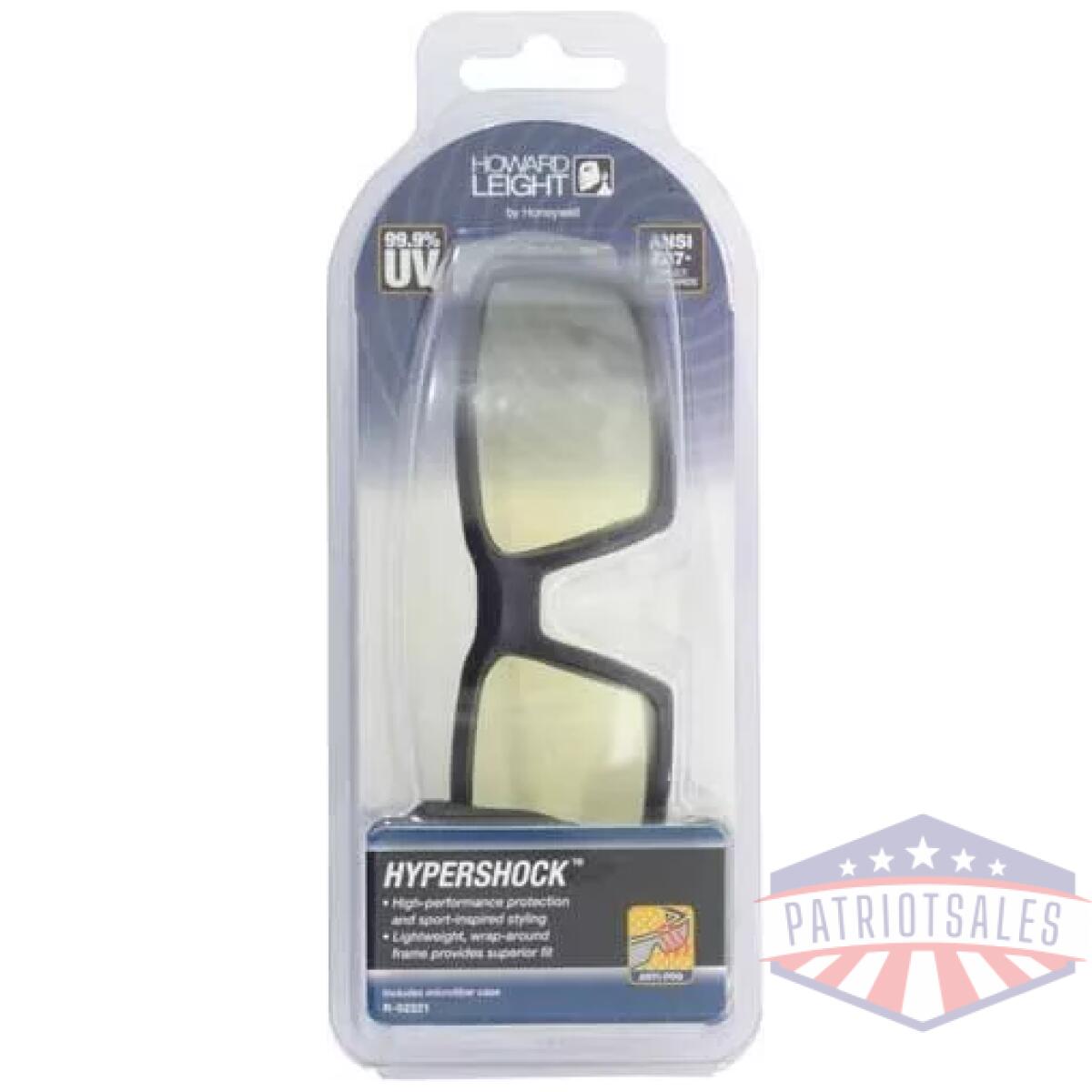 Howard leight hypershock - glasses black frame/amber lens - image 2