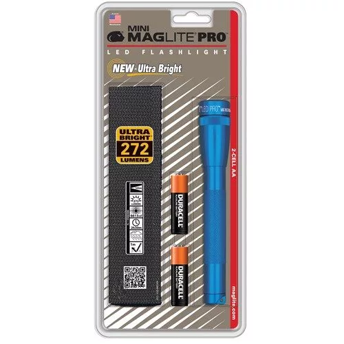 SP2P Mini Maglite Pro 2 AA-Cell LED Flashlight w/ Holster