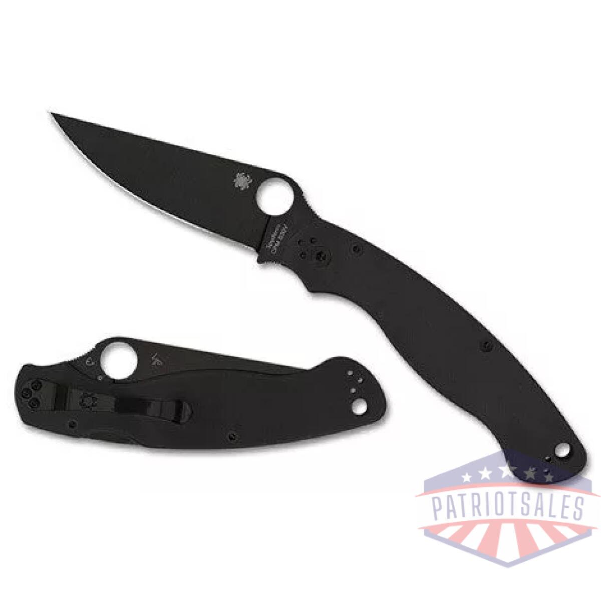 Military 2 black g-10 black blade - image 1